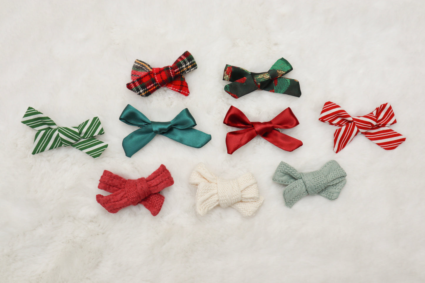 Snowfall Sweater Weather Fur Bow