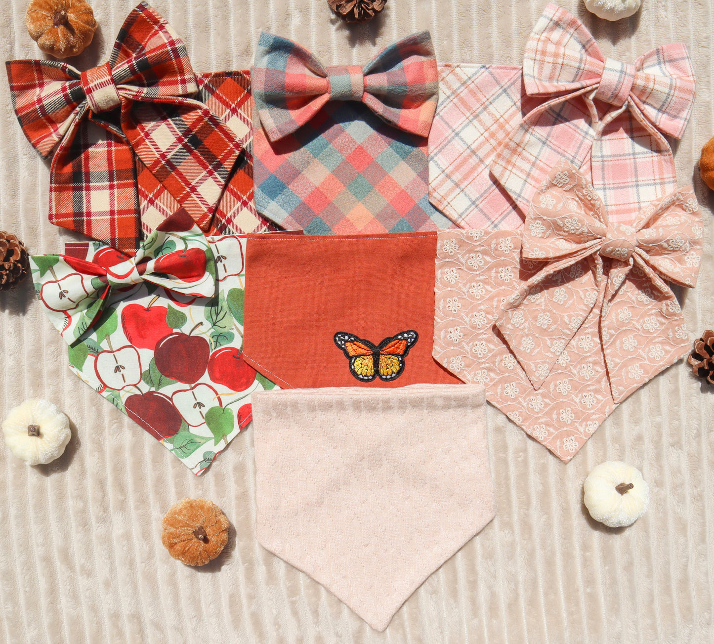 Blushing Cider Plaid Bandana