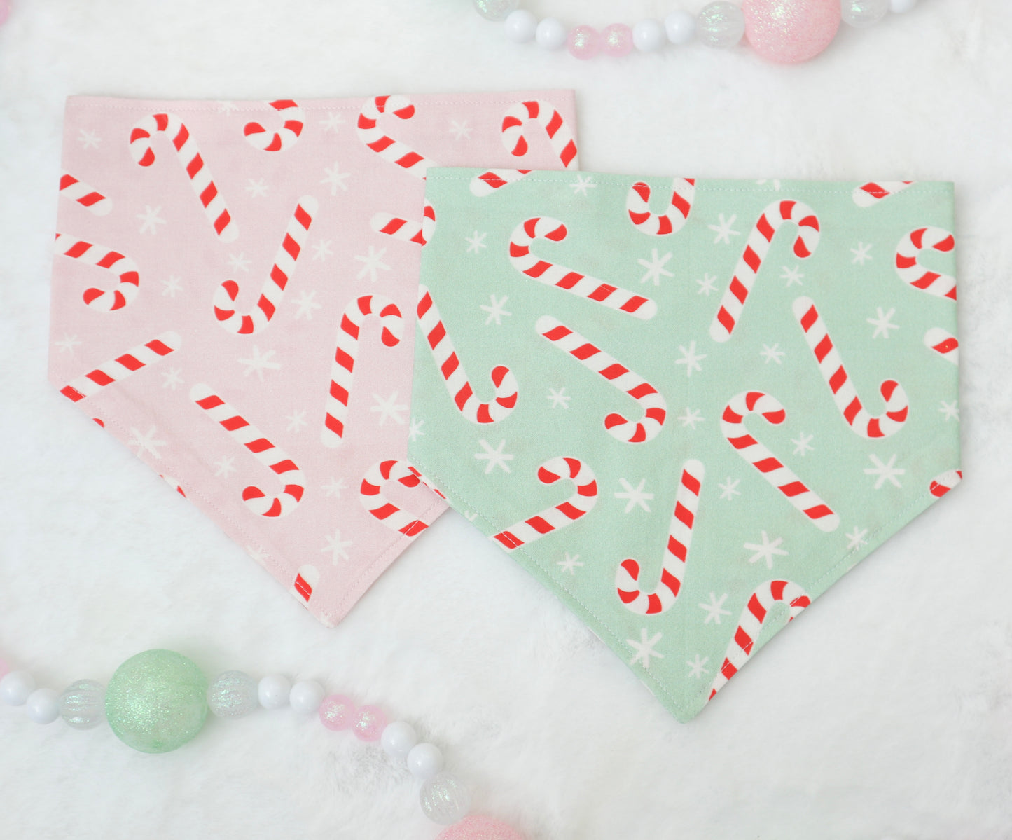 Mint Candy Canes Bandana
