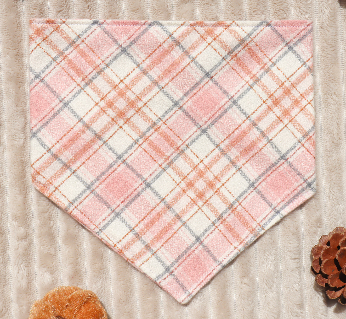 Blushing Cider Plaid Bandana