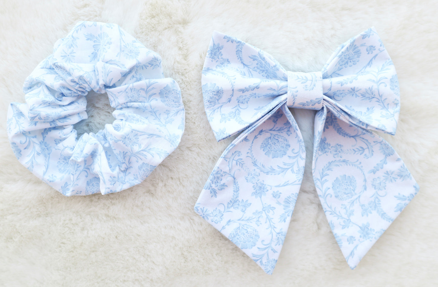 Blue Evelyn Hair Bow