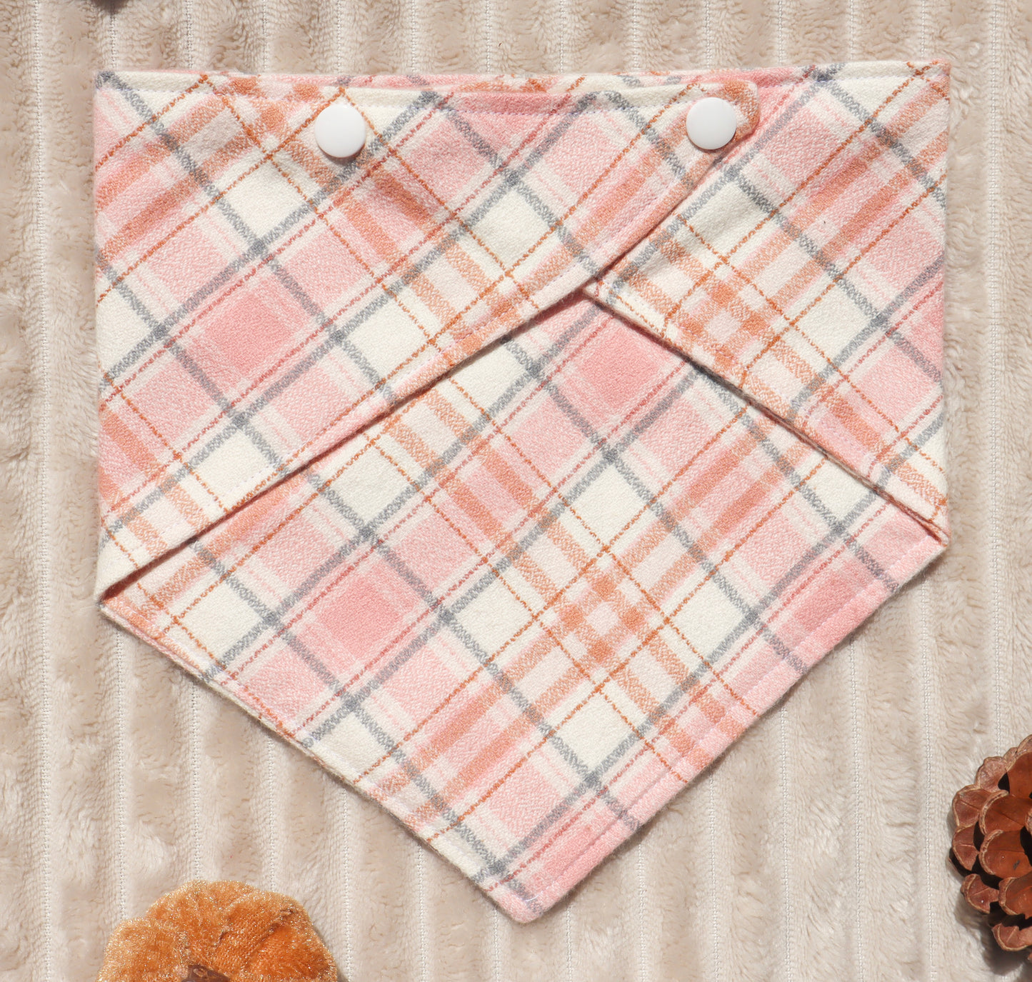 Blushing Cider Plaid Bandana