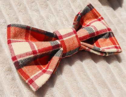 Rustic Plaid Pet Bow
