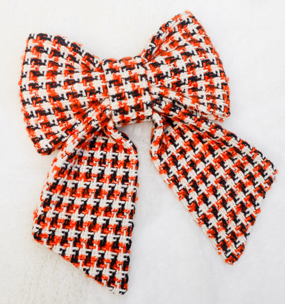 Hallow’s Eve Tweed Pet Bow