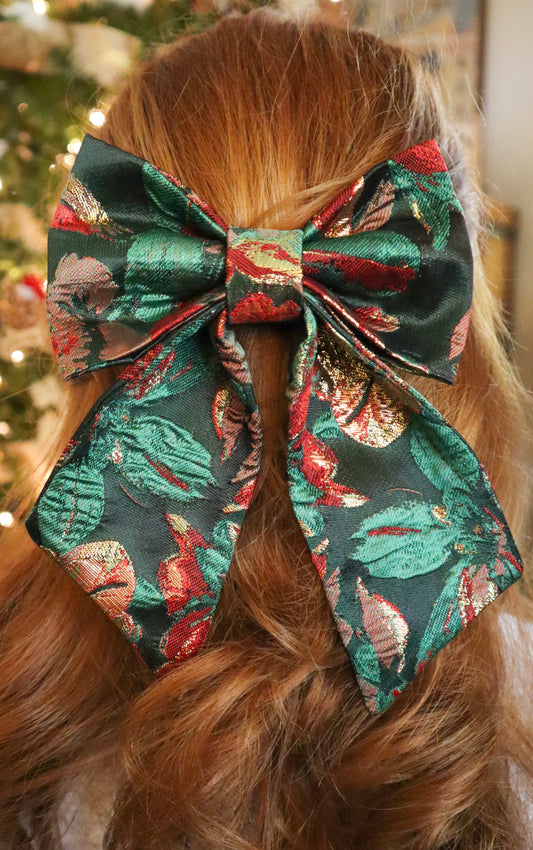 Yuletide Bloom Hair Bow