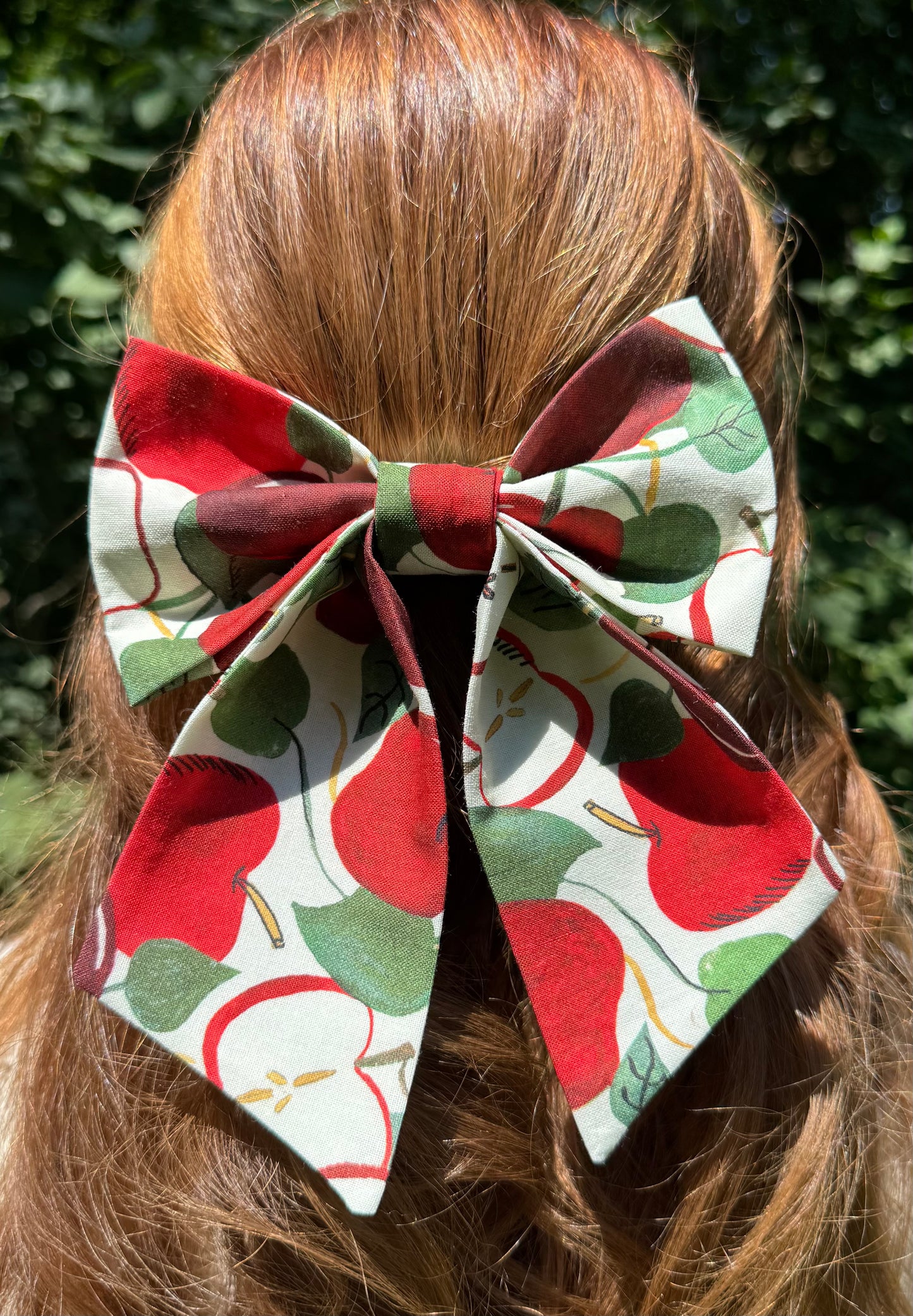 Apple Picking Hair Bow