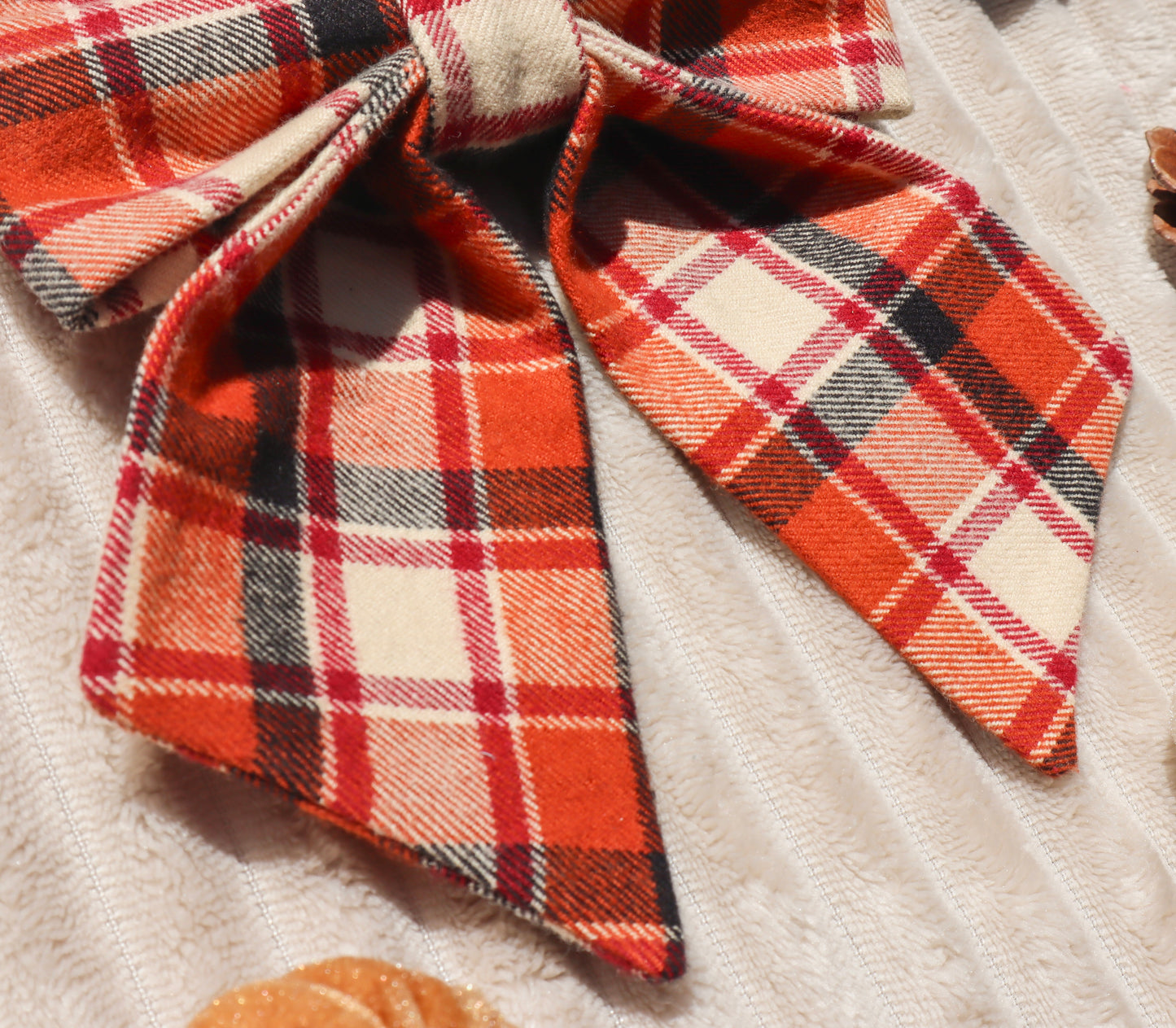 Rustic Plaid Pet Bow