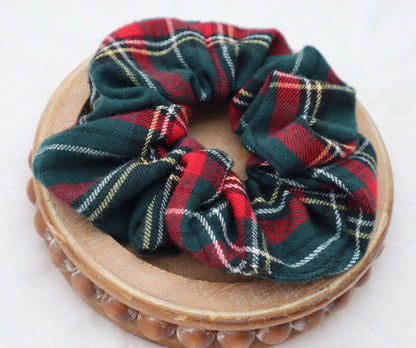 Holiday at the Manor Plaid Hair Scrunchie
