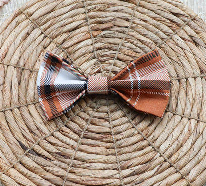 Classic Fall Plaid Pet Bow