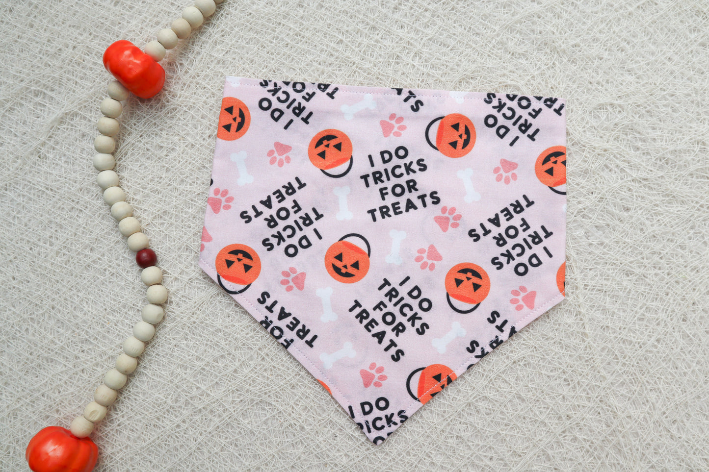 Pink Tricks for Treats Bandana