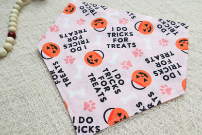 Pink Tricks for Treats Bandana