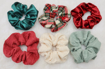 Ruby Satin Hair Scrunchie