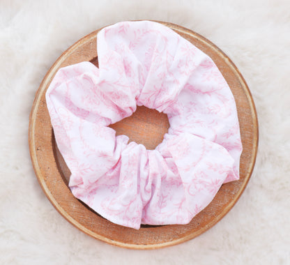 Pink Evelyn Hair Scrunchie