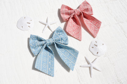 Coastal Pink Pet Bow