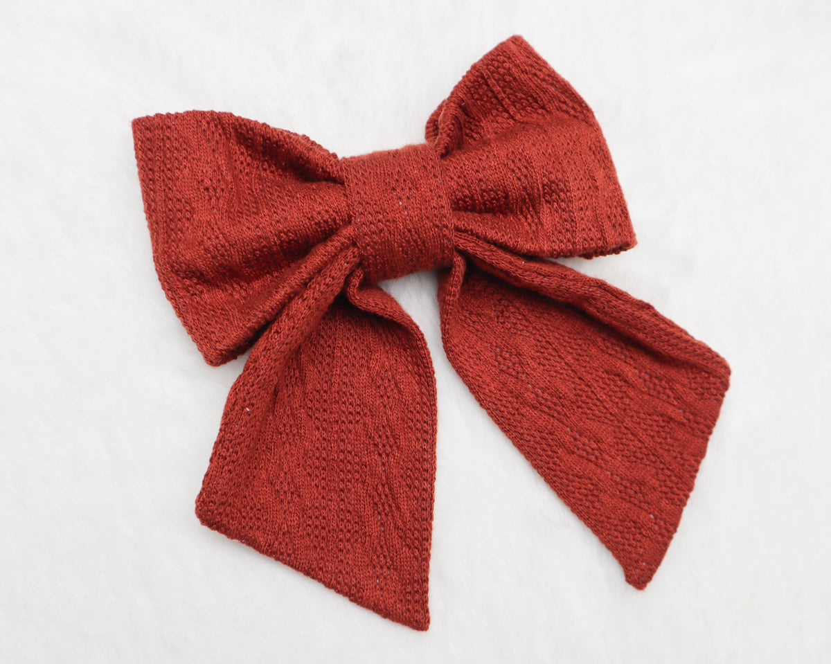 Toasted Pumpkin Sweater Weather Pet Bow