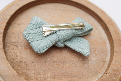 Frosted Spruce Sweater Weather Fur Bow