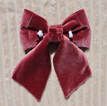 Cranberry Plum Pet Bow