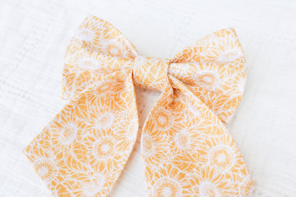 Sunflower Field Pet Bow