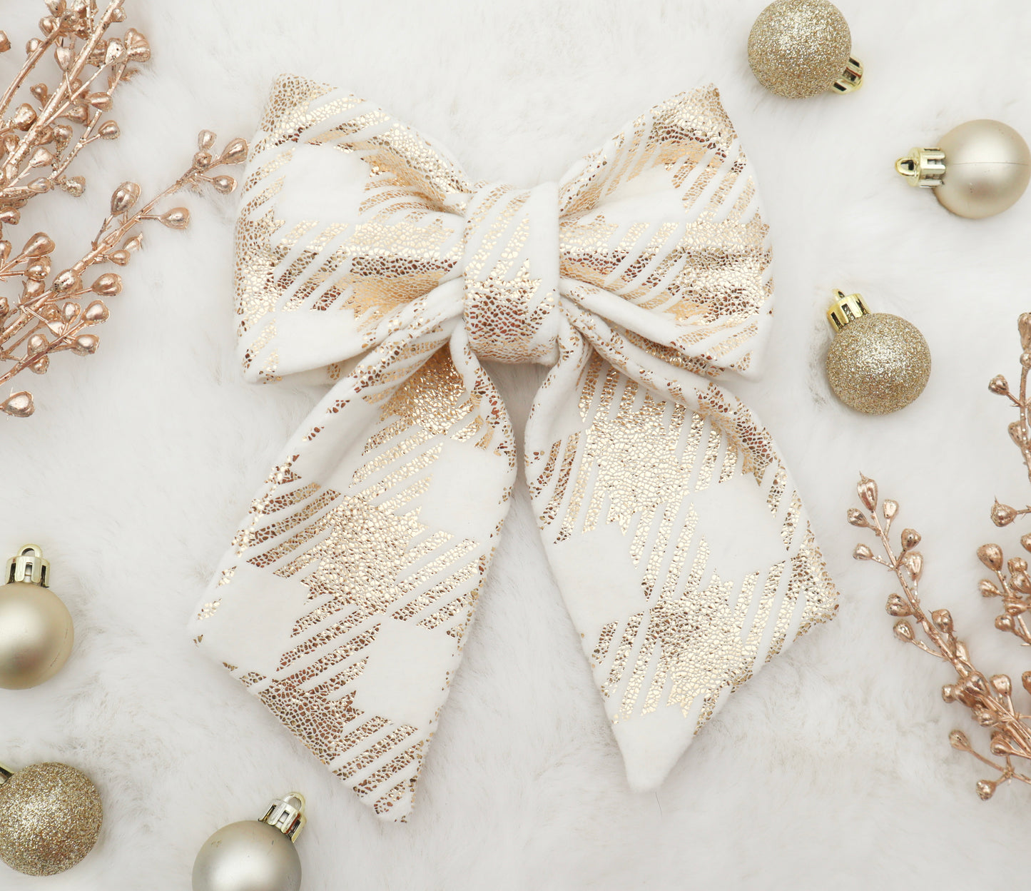 Golden Glimmer Pet Bow