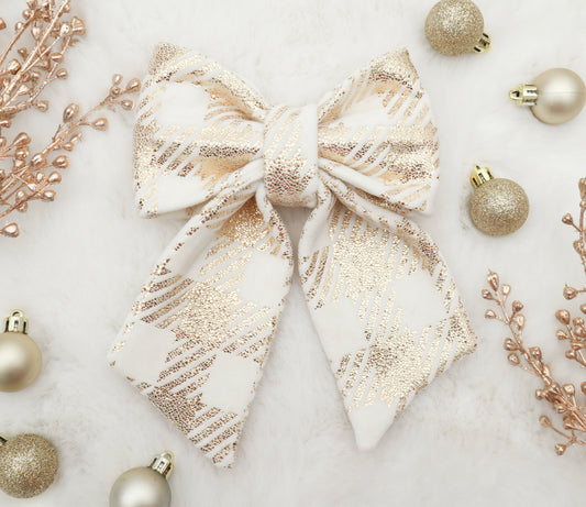 Golden Glimmer Pet Bow