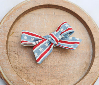Stars & Stripes Fur Bow