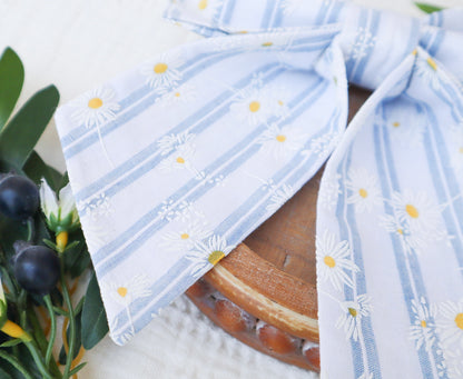 Striped Daisies Hair Bow
