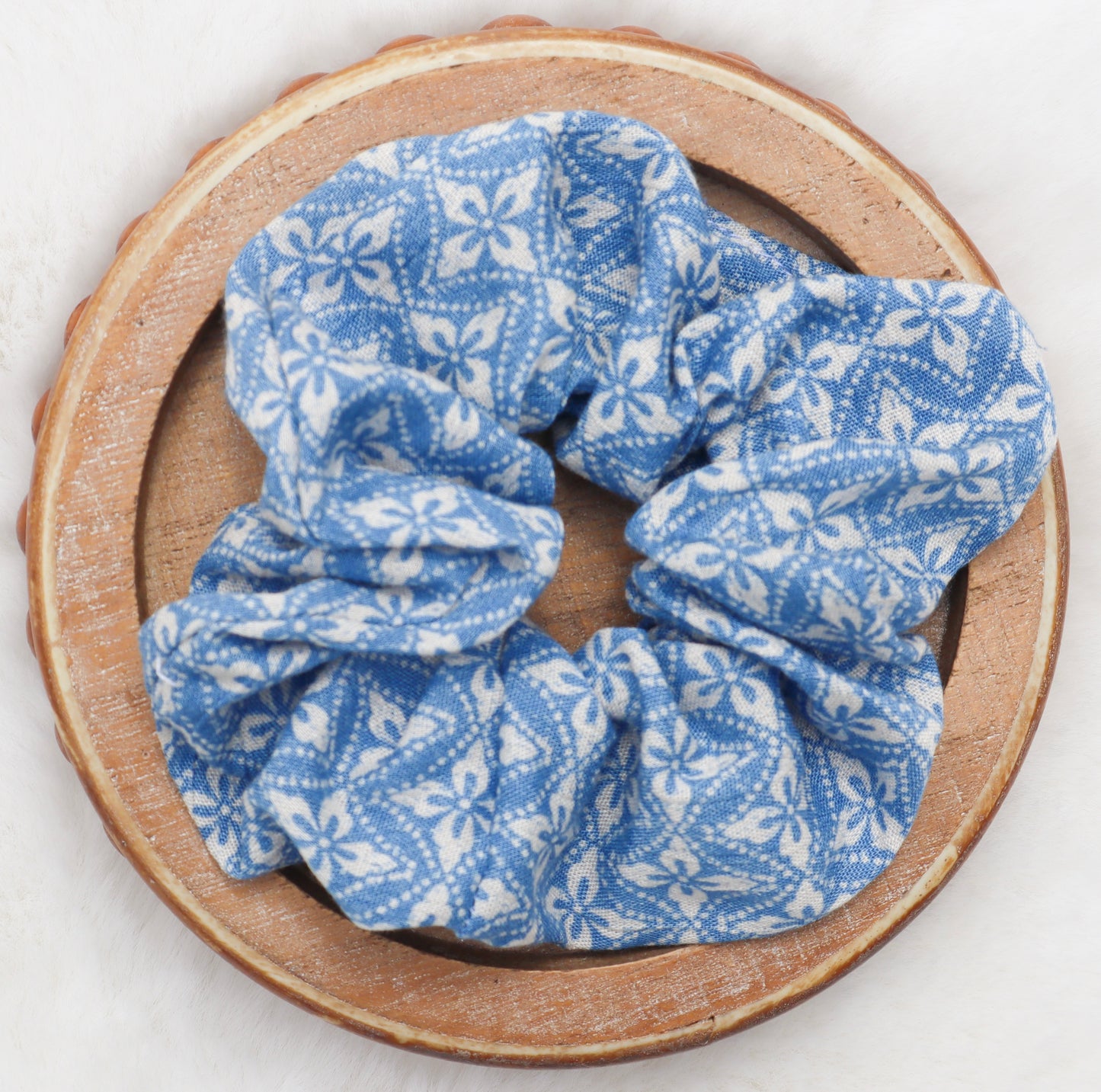Blue Grotto Hair Scrunchie