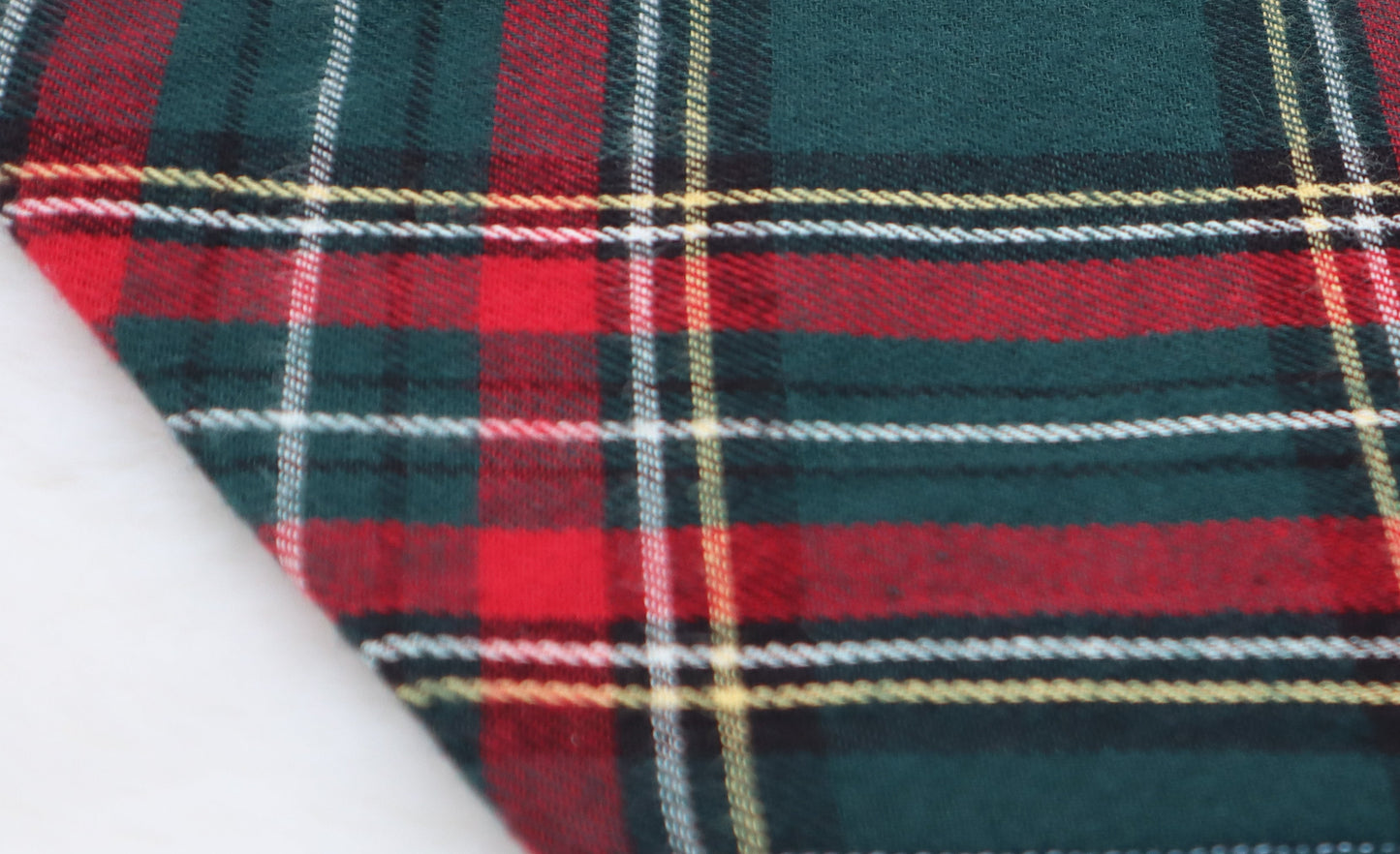 Holiday at the Manor Plaid Fur Bow