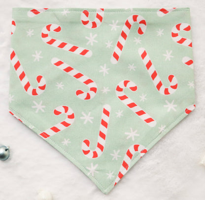 Mint Candy Canes Bandana