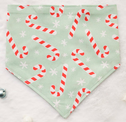 Mint Candy Canes Bandana