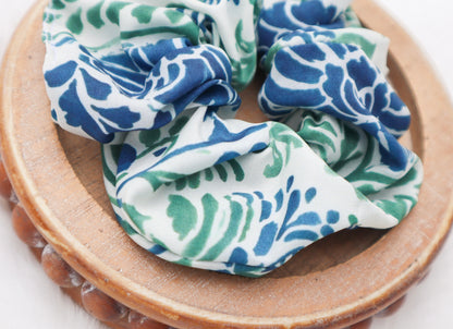 Sicilian Mosaic Hair Scrunchie