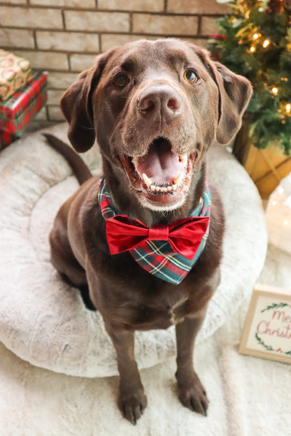 Holiday at the Manor Plaid Bandana