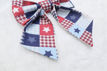 Patriotic Stars Hair Bow