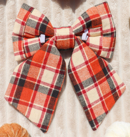 Rustic Plaid Pet Bow