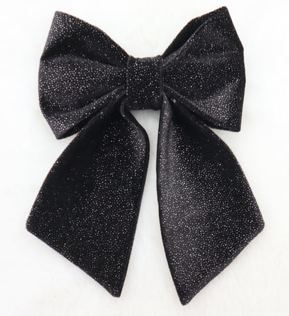 Midnight Skyline Velvet Pet Bow