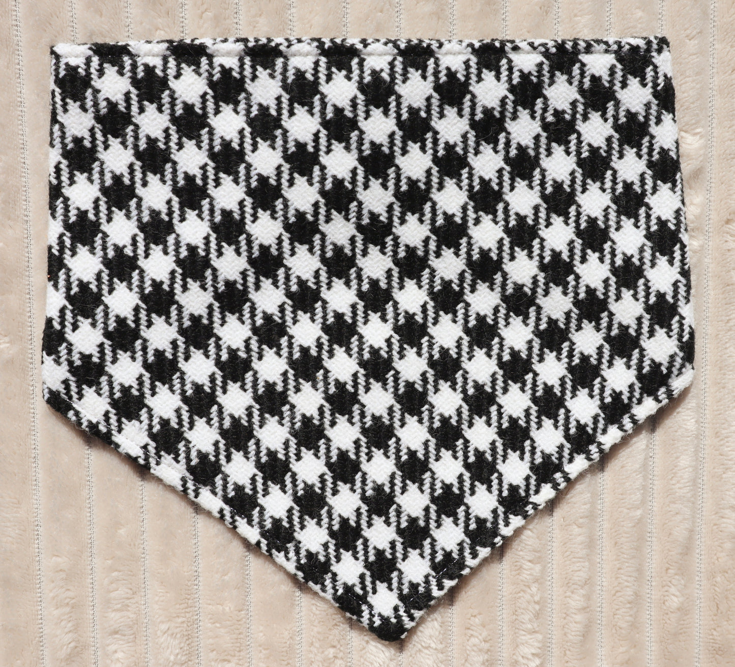 Black & White Houndstooth Bandana