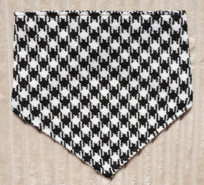Black & White Houndstooth Bandana