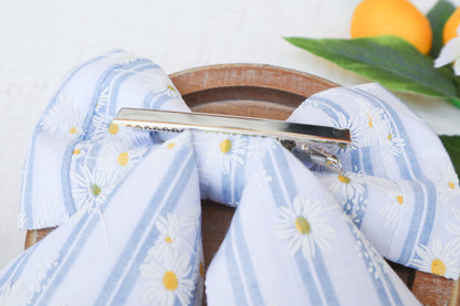 Striped Daisies Hair Bow