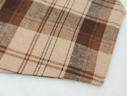 Espresso Plaid Bandana