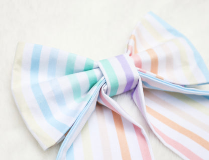 Party Stripes Pet Bow