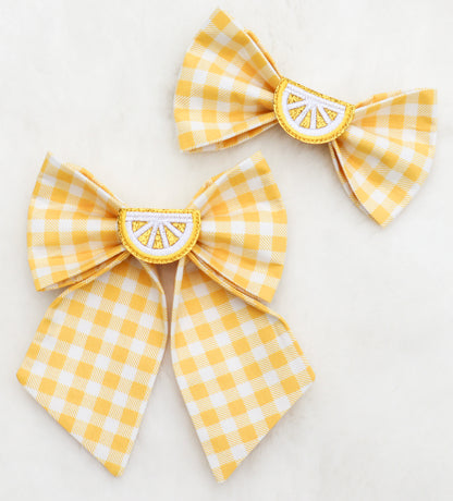 Classic Lemonade Pet Bow