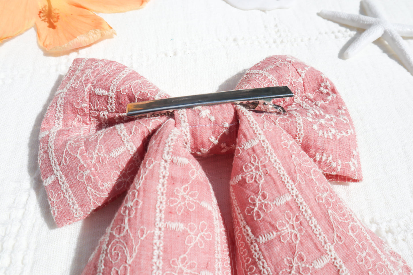 Coastal Pink Hair Bow