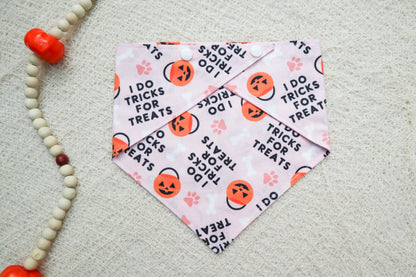 Pink Tricks for Treats Bandana