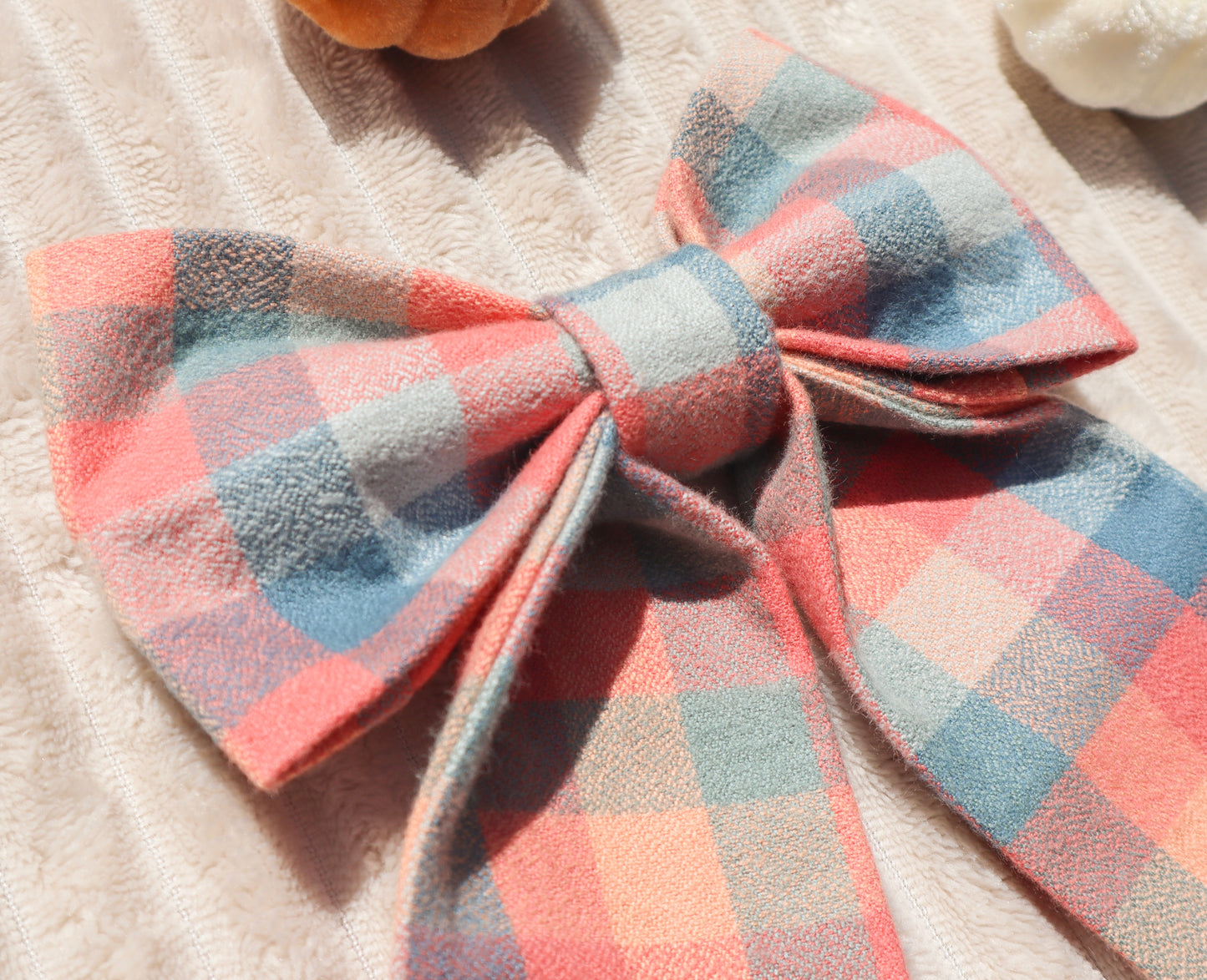 Cozy Campfire Plaid Hair Bow