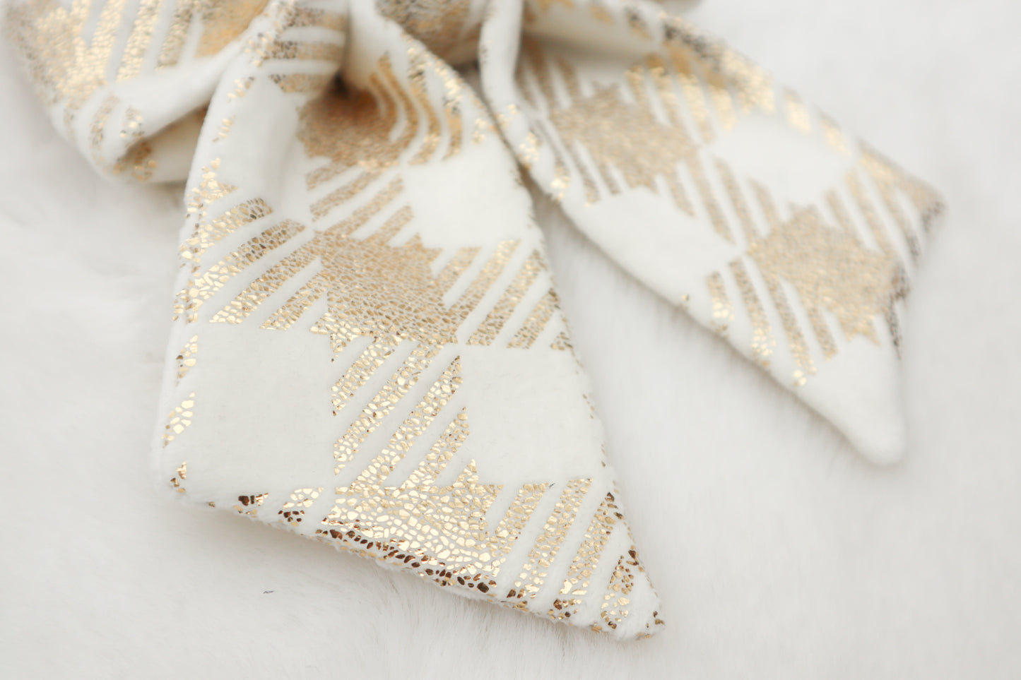 Golden Glimmer Pet Bow