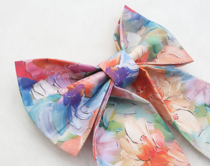 Painted Petals Pet Bow