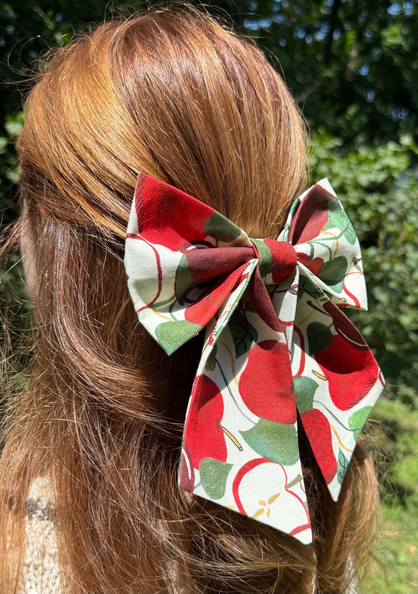 Apple Picking Hair Bow
