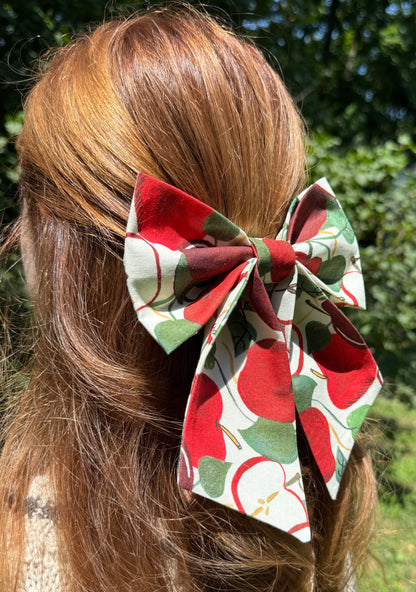 Apple Picking Hair Bow
