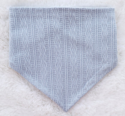Powder Blue Ribbed Knit Bandana