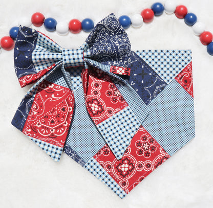 Patriotic Patchwork Bandana